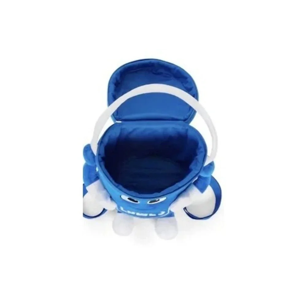Lowe's Big Blue Plush Bucket Backpack Zip Closure Limited Edition NWT